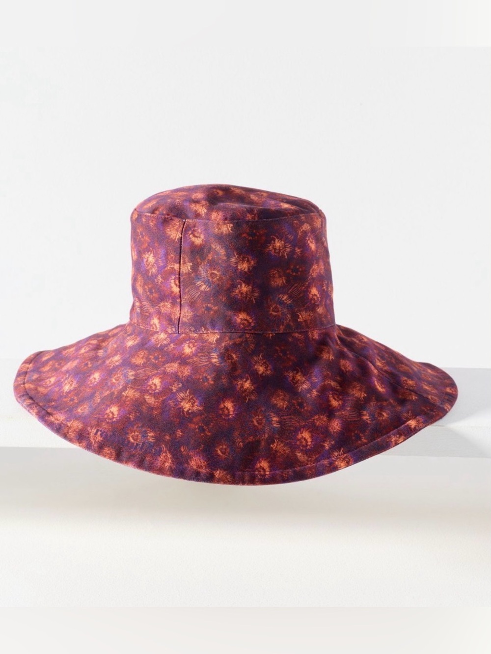 Anthropologie Romualda Anemona Gran Big Bucket Hat Reversible Beach One Size New